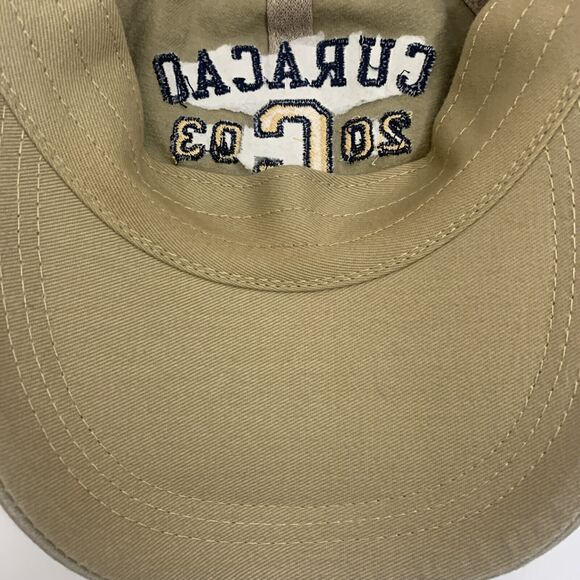 Curacao Dutch Caribbean Strapback Baseball Cap Hat Beige - Picture 9 of 11